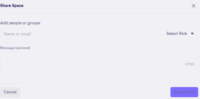 Adding Member to Space - Step
2