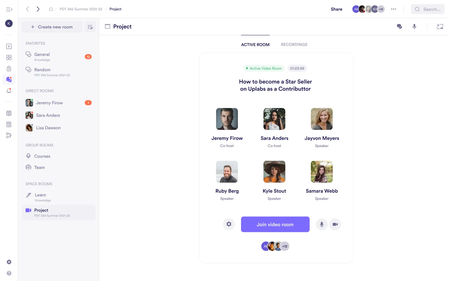 Room presence before entering