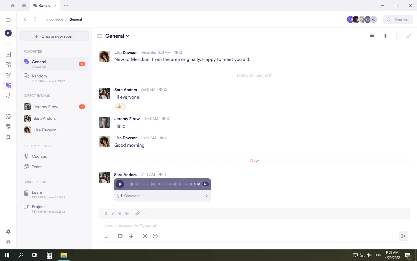 Managing tabs in the desktop app