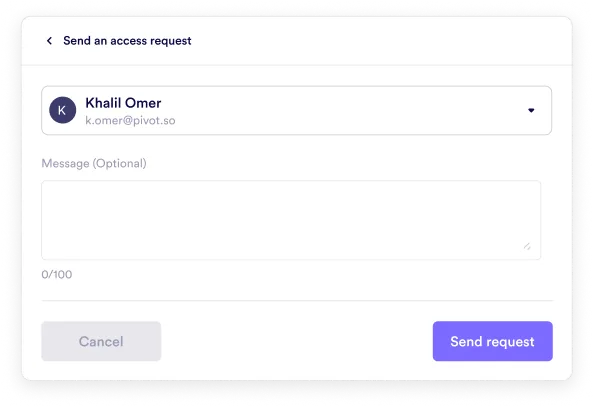 Requesting Access to Space - Step
2